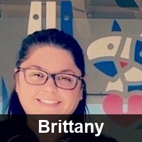 Staff photo of Brittany with the name "Brittany" in white text at the bottom.